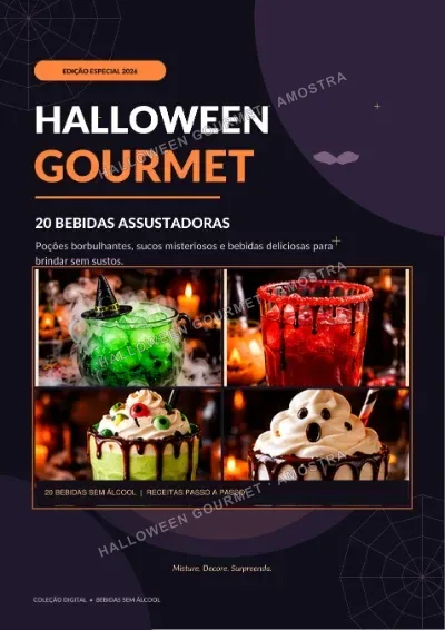 Capa do e-book Halloween Gourmet: 20 bebidas assustadoras