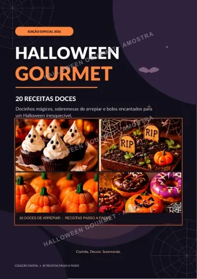 Capa do e-book Halloween Gourmet: 20 receitas doces